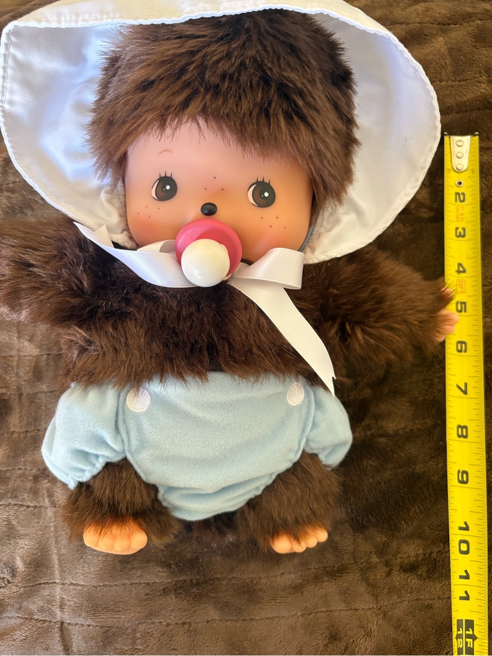 large size bebichhichi boy monchhichi with bonnet - Picture 5 of 5